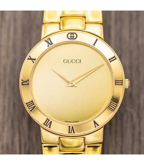 what is a gucci gold watch worth|pre owned Gucci watch.